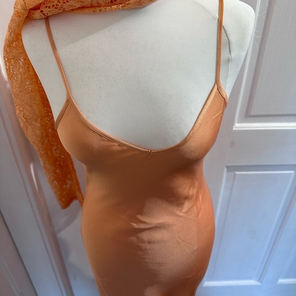 GUESS Marciano size XS 2in 1 peach maxi dress - Picture 13 of 16